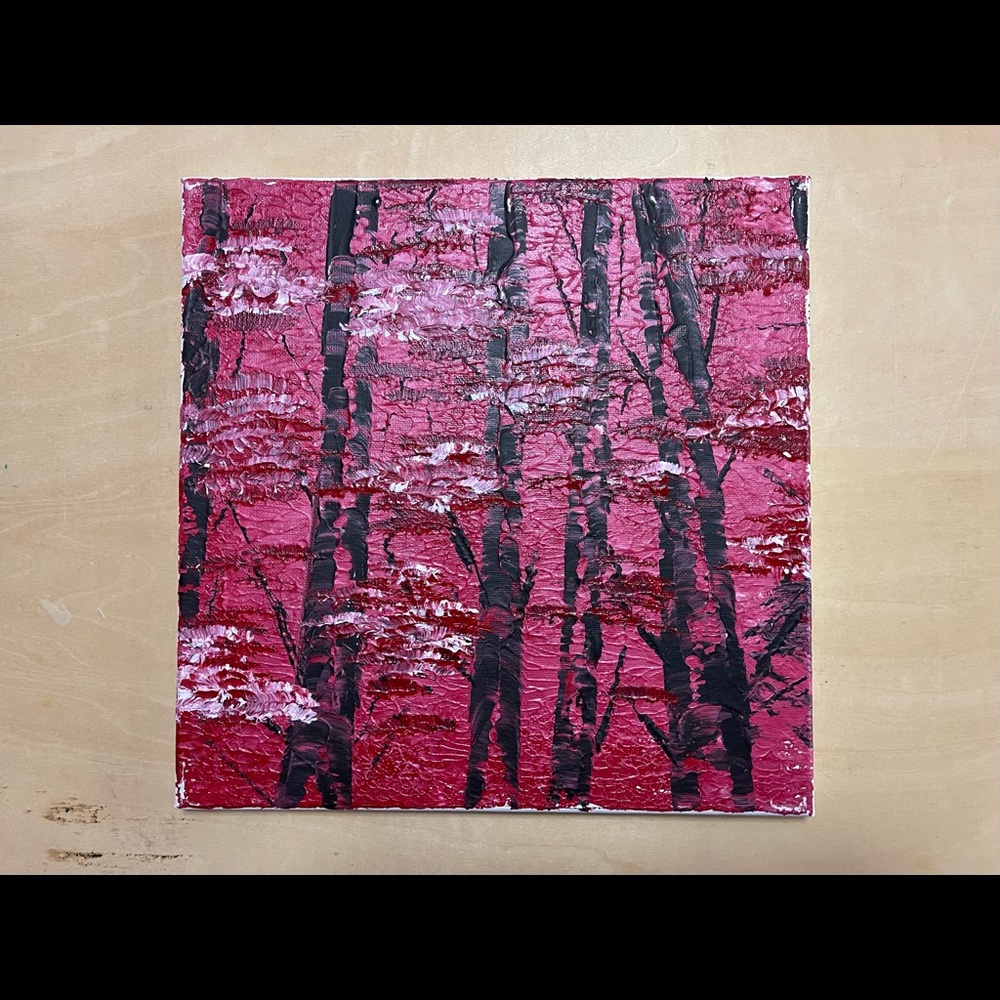 Red woods abstract Art by Ryanchristyarts